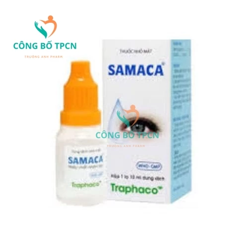 Samaca 5ml Traphaco - Thuốc nhỏ mắt điều trị rối loạn biểu mô giác kết mạc